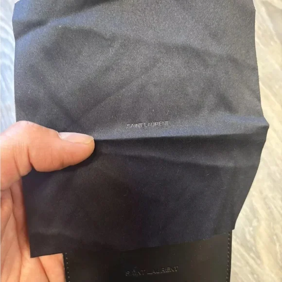 Saint Laurent Black Leather sunglasses case only - Picture 7 of 7